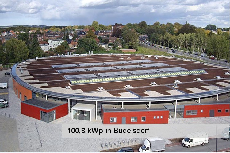 Solaranlage in Büdelsdorf mit 100,8 kWpo Leistung